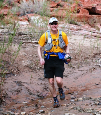 Me, running along the river