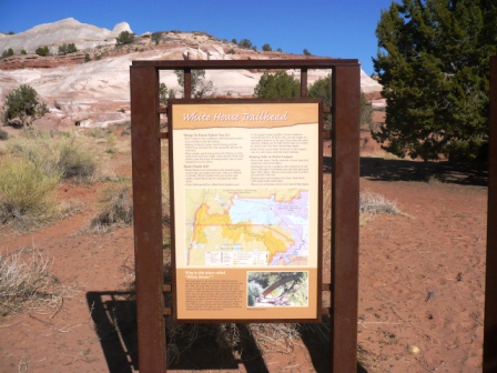 Whitehouse trailhead, the starting point