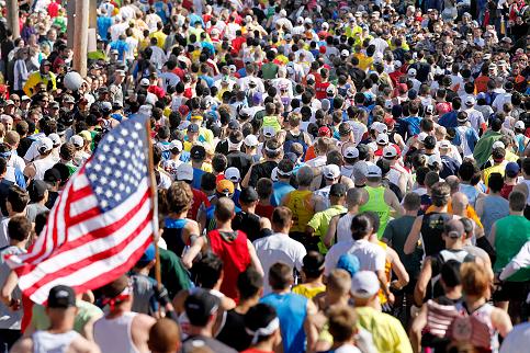 runners near the start