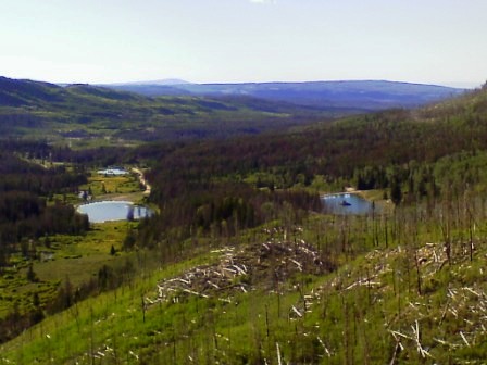 Looking down toward the Boy Scout camp