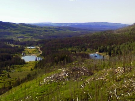 Looking down toward the Boy Scout camp