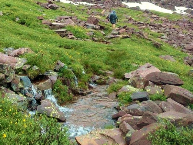 Typical stream filled trail