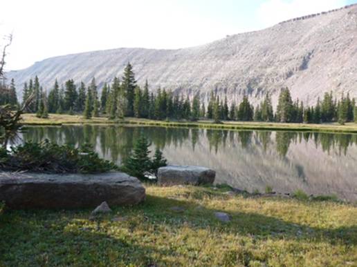 Lake below Rocky Sea Pass