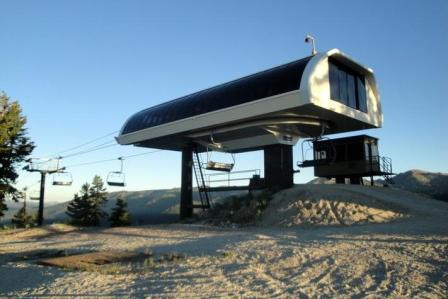 Chair lift at the top